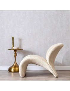 SILLÓN BEIGE TEJIDO SALÓN 78 X 90 X 80 CM IXIA 2