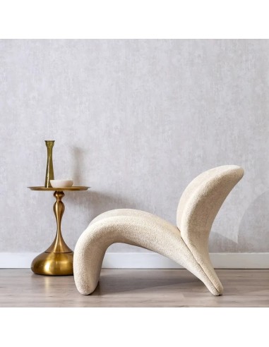 SILLÓN BEIGE TEJIDO SALÓN 78 X 90 X 80 CM IXIA