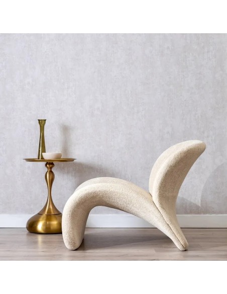 SILLÓN BEIGE TEJIDO SALÓN 78 X 90 X 80 CM IXIA