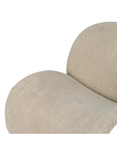 SILLÓN BEIGE TEJIDO SALÓN 78 X 90 X 80 CM IXIA