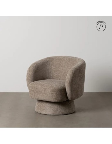 SILLÓN BEIGE TEJIDO SALÓN 78 X 79 X 77 CM