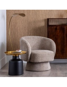 SILLÓN BEIGE TEJIDO SALÓN 78 X 79 X 77 CM IXIA 2