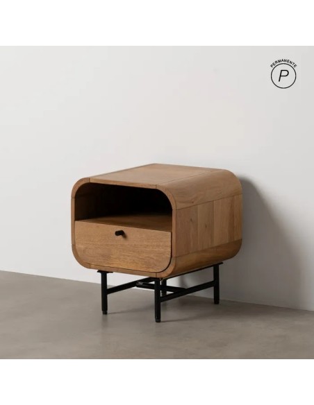 MESITA NATURAL MADERA DE MANGO SALÓN 40 X 40 X 45 CM IXIA