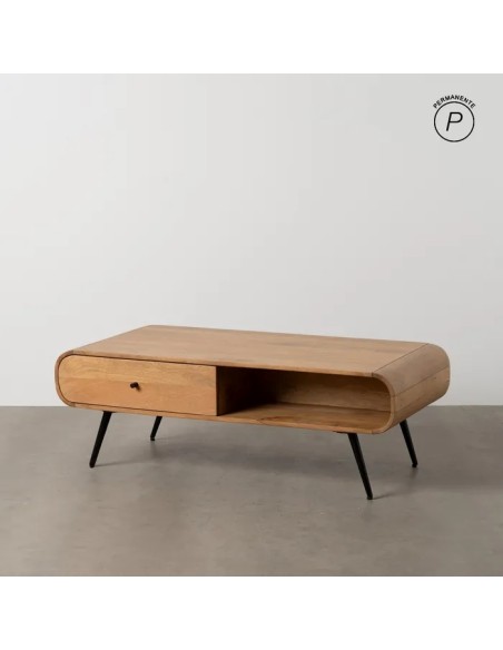 MESA CENTRO NATURAL MADERA DE MANGO 120 X 60 X 40 CM IXIA