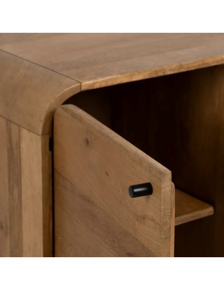 MUEBLE AUXILIAR NATURAL MADERA DE MANGO 80 X 40 X 80 CM IXIA