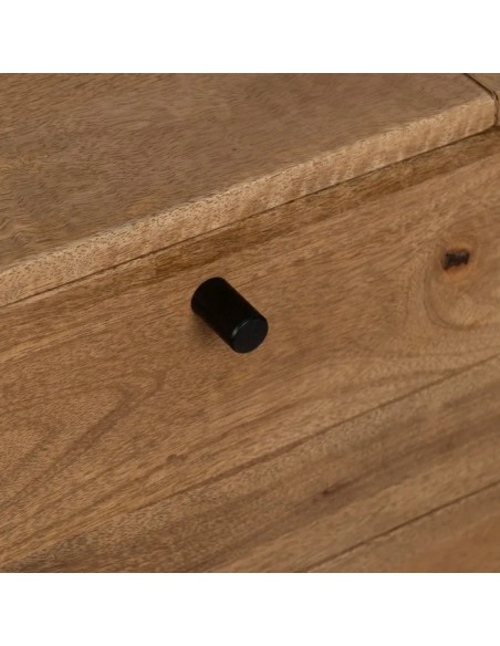 MUEBLE AUXILIAR NATURAL MADERA DE MANGO 80 X 40 X 80 CM IXIA