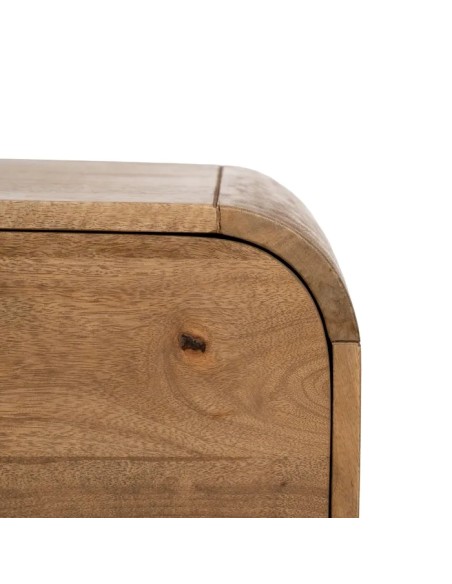 MUEBLE AUXILIAR NATURAL MADERA DE MANGO 80 X 40 X 80 CM IXIA