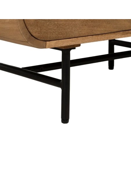 MUEBLE AUXILIAR NATURAL MADERA DE MANGO 80 X 40 X 80 CM IXIA