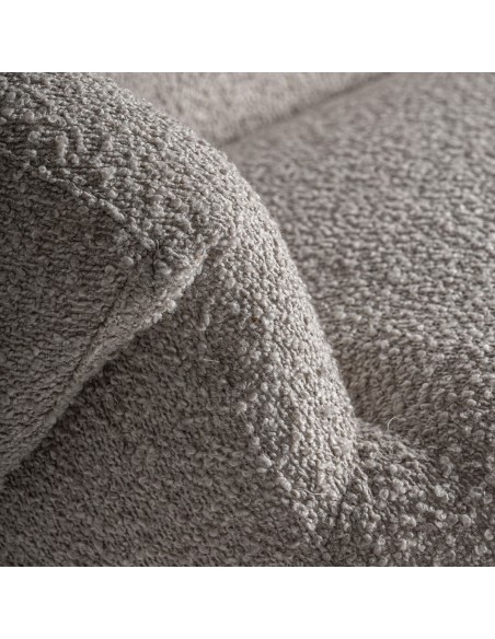 Sofá Contemporáneo Vical en Madera de Roble y Tapizado Jacquard Beige - VICAL HOME