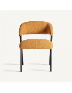 Silla Veney Vical home en Poliéster Mostaza con Roble... 2