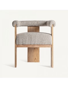 Silla Ustka Vical home en Poliéster Beige y Madera de... 2