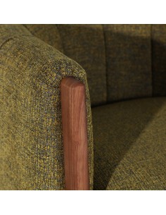 Sillón Vical en Madera de Pino Marrón con Tapizado... 2