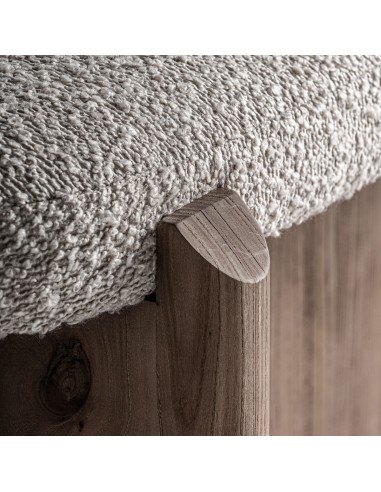 Pie de cama Vical en Roble Marrón y Tapizado...