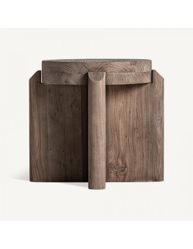 Taburete Vical en Madera de Roble Marrón con...