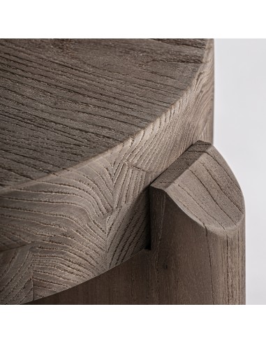 Taburete Vical en Madera de Roble Marrón con...