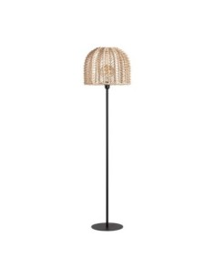 Lámpara de pie plissé rattan
