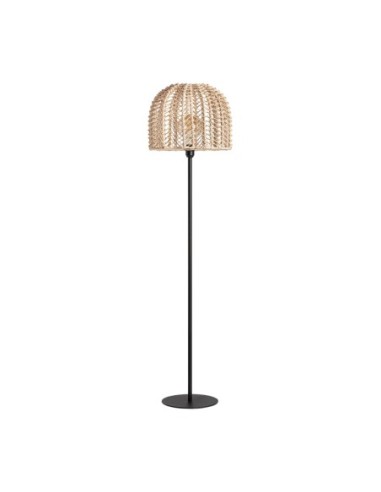 Lámpara de pie plissé rattan