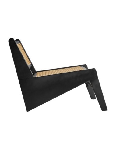 Sillón seon de madera de olmo y ratán - Estilo...