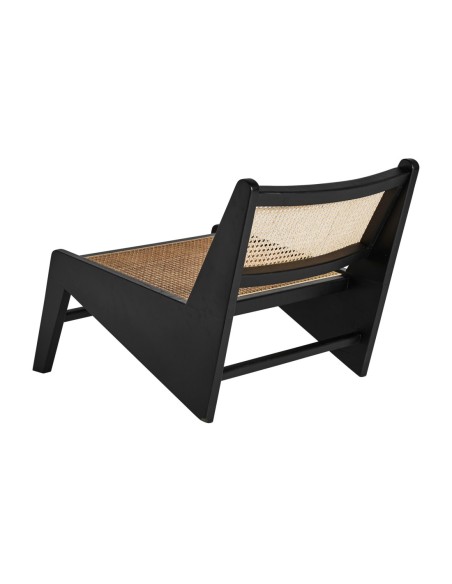 Sillón seon de madera de olmo y ratán - Estilo moderno natural