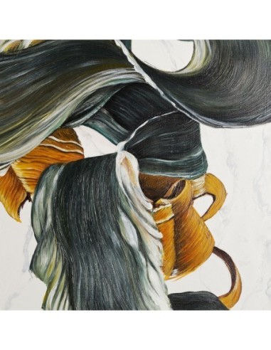 Lienzo Adina Contemporáneo en Blanco y Negro –...