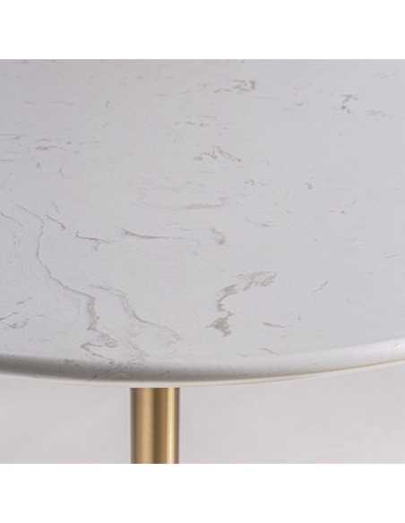 Mesa bar kelheim en Dorado y Porcelánico Blanco – VICAL Home