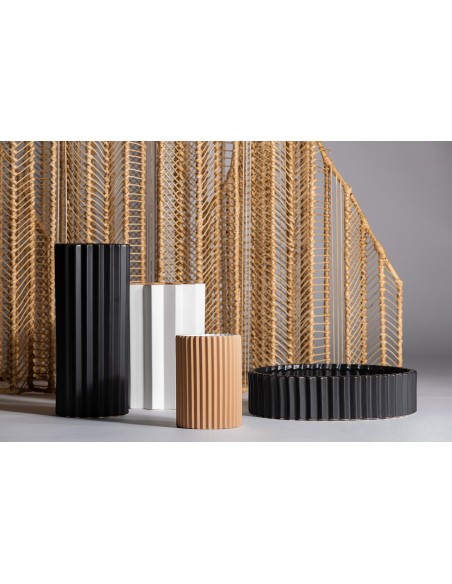 Jarrón plissé stone