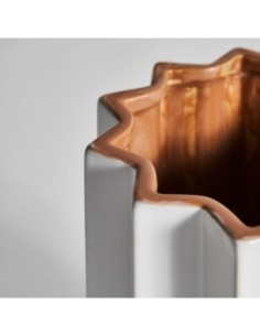 Jarrón plissé stone 2