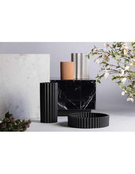 Jarrón plissé stone