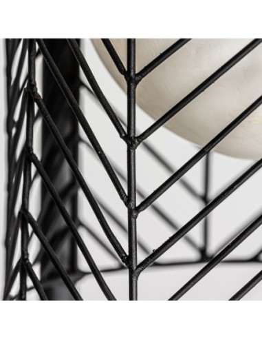 Lámpara de pie plissé metal