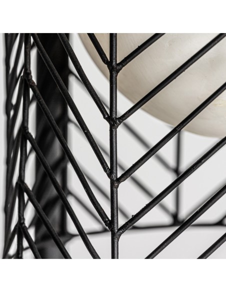 Lámpara de pie plissé metal