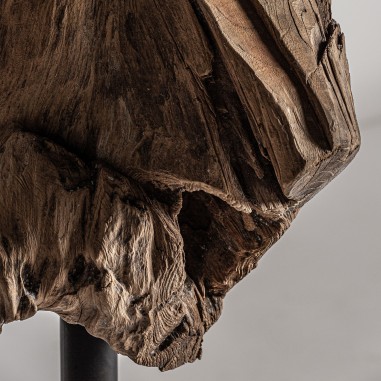 Escultura de Vical Home en madera tropical...