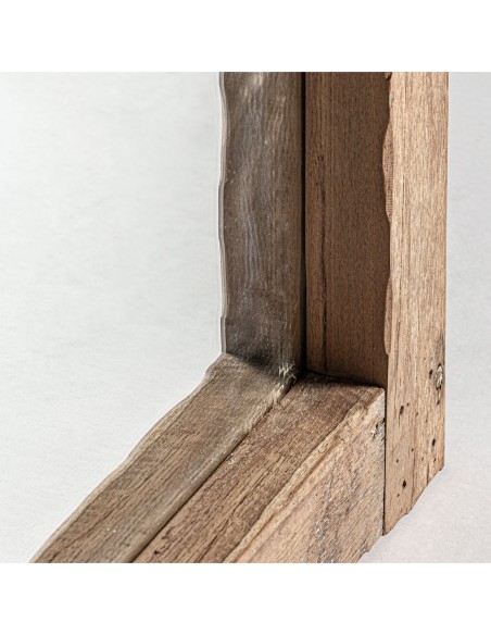 Espejo Llonse de Vical Home en madera de teka natural – Diseño sobrio y estética étnica