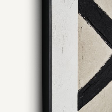 Cuadro Uziel de Vical Home en lienzo negro al...