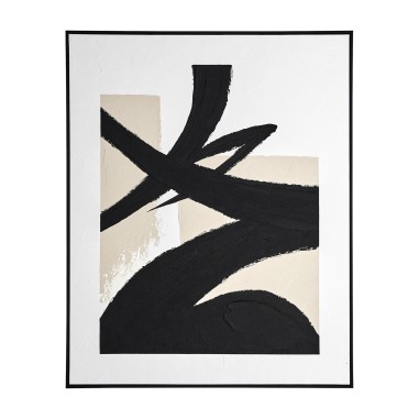 Cuadro Uziel de Vical Home en lienzo negro al...