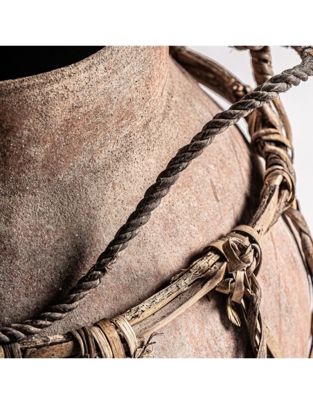 Jarrón Deodhe de Vical Home – Jarrón decorativo de terracota marrón estilo natural 47 cm