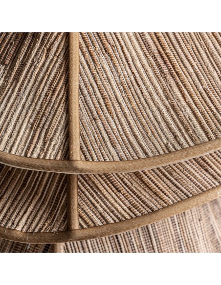 Lámpara colgante Thenny de Vical Home – Lámpara boho de madera de coco 63 cm