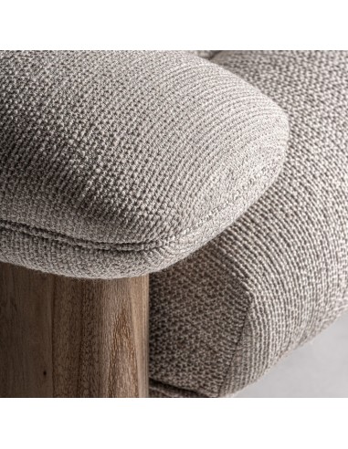 Sillón jacquard Contemporáneo en Roble y...