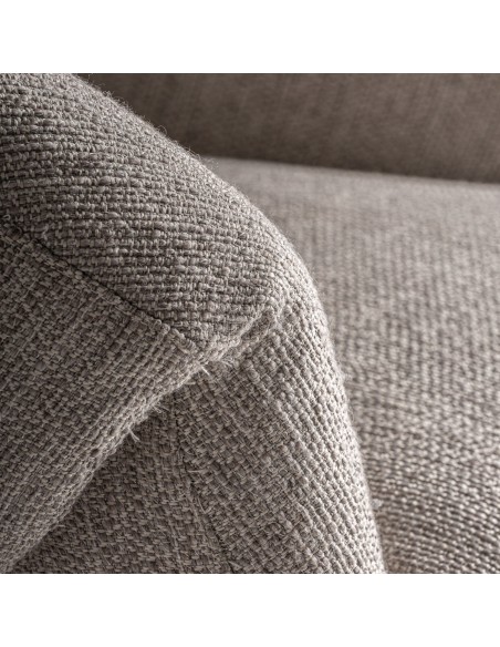 Sillón jacquard de Roble y Poliéster Beige – Estilo Contemporáneo | VICAL HOME