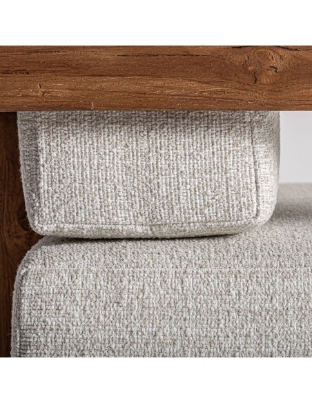 Sofá testa Estilo Colonial en Teka Reciclada y Polipropileno – VICAL HOME