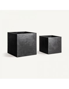 Macetero j 2 de Terracota en Color Negro – Estilo... 2