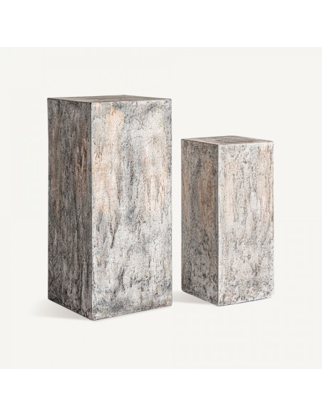 Macetero j 2 Maceteros de Terracota en Tonos Neutros – Estilo Contemporáneo | Vical Home