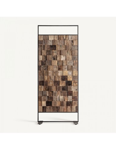Parabán de Madera de Olmo VICAL – Estilo Étnico con Acabado Envejecido