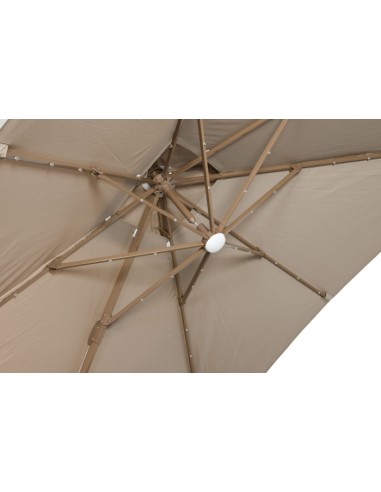 Parasol de Aluminio 286x350x280 cm con Luz LED...