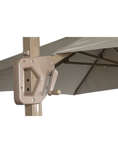 Parasol de Aluminio 286x350x280 cm con Luz LED...