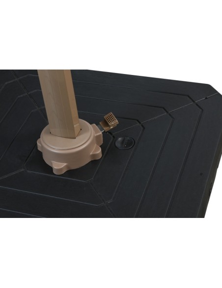 Parasol de Aluminio 286x350x280 cm con Luz LED y Base G | Luba Hogar