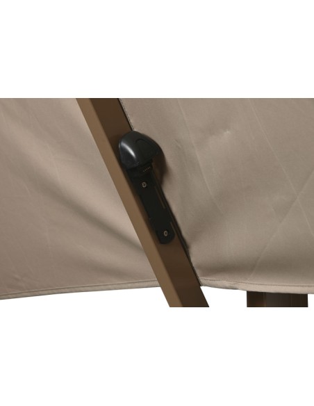 Parasol de Aluminio 286x350x280 cm con Luz LED y Base G | Luba Hogar