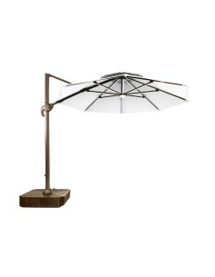 Parasol de Aluminio 290x350x280 cm con Luz LED y Base G –... 2