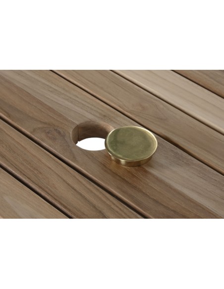 Set de Comedor para 9 Personas en Madera de Teca 180x100x75 cm – Item International