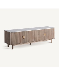 Diseño moderno, materiales nobles. Un mueble de TV con carácter y elegancia. 2