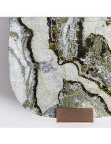Aplique de Mármol Blanco y Acero Bronce – Vical...